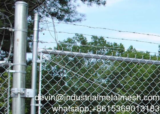 Versatile Galvanized Chain Link Fence for Construction Sites