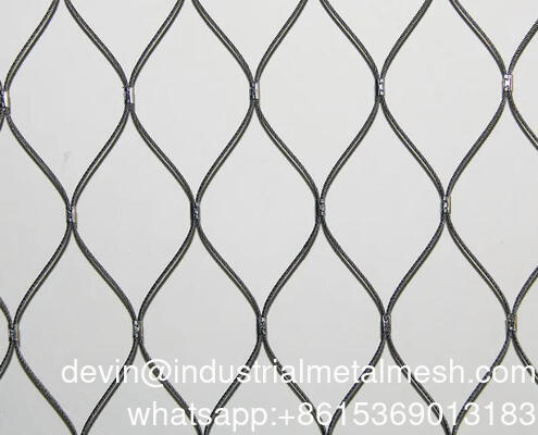 304 Stainless Steel Wire Flexible Cable Rope X-Type Infill Rope Mesh Balustrade Protective Net