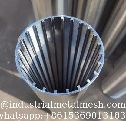 S32750 18S/Q35-12mm Profile Full Welded Wedge Wire Screen With Q35 Support Rod
