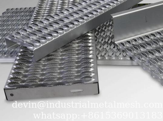 High-Load Bearing Aluminum Perforated Grip Strut Grating for Construction Site Walkway Plank