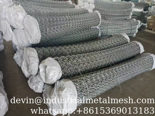 60x60mm pvc coated steel chain wire mesh fence