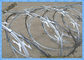 Hot Dipped Galvanized Iron Wire , Concertina Razor Barbed Wire Low Carbon Steel