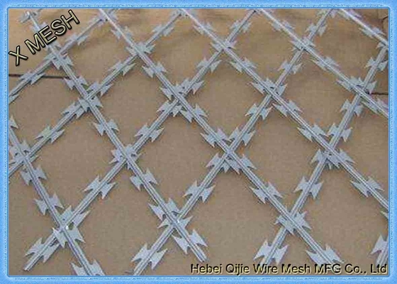 Bto-22 Cross Type Concertina Razor Wire / Barbed Wire Security Fence