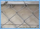 6 Gauge 6 foot galvanized Industrial Chain Link Fence Gate , Chain Link Wire Fence For Defence