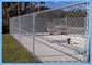 Green Vinyl Coated Chain Link Fence Panel For Farm 5mm Wire Dia