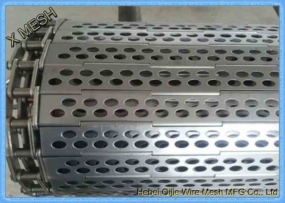 Perforated Hole Stainless Steel 316L Chain Plate Metal Conveyor Belt Mesh