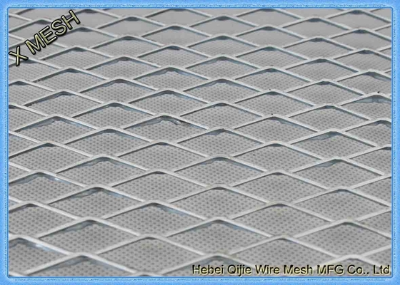 Flattened Expanded Metal Mesh AISI304 And AISI316 Stainless Steel Stretched Sheet Decorative Mesh