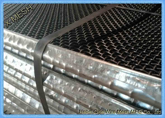 High Carbon Steel Flat Top Vibrating Screen Wire Mesh , Sand Screen Mesh