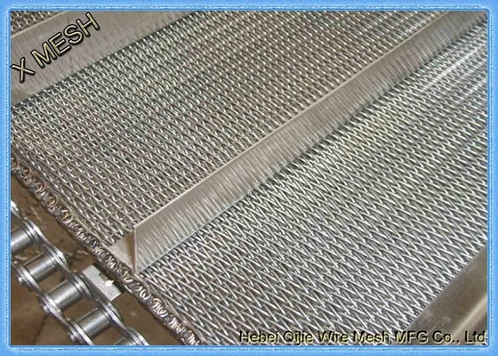 Flexible Freezer Spiral Metal Mesh Conveyor Belt 156'' Width For Food Processing