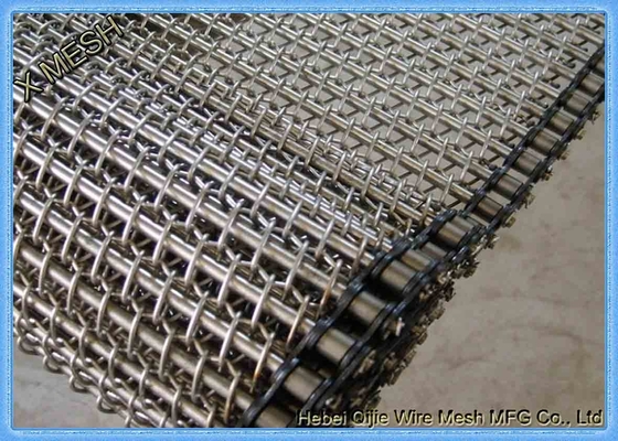 Flexible Freezer Spiral Metal Mesh Conveyor Belt 156'' Width For Food Processing