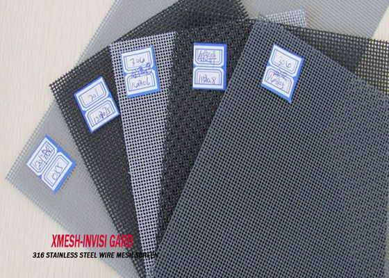 18X14 Size Black Color Anti Mosquito Fly Stainless Steel Security Window Screen