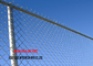 Industrial Black Chain Link Fence Fabric With Heavy Duty Sliding Gates