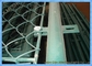 Q195 Hot Dipped Galvanized Iron Green Chain Link Fence Panels 10m / 15m Length