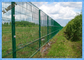 Triangle Bending PVC Coated Steel Curved Metal Fence For Area Protection
