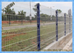 Beautiful PVC Coated  3D Curved Metal Fence Green Wire Mesh Fencing For Highway