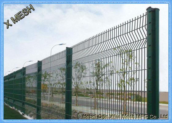 2V 3V 3D PVC Powder Coated Curved Metal Fence Welded Wire Mesh Fence 50*200mm