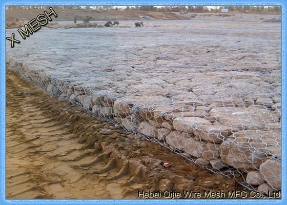 8x10cm Openning Welded Gabion Baskets Hot Dipped Galvanized Woven Steel  Retaining Wall