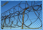 Razor Wire Fence Used with Barbed Wire Together for High Security Fencing