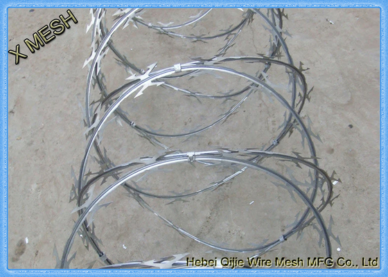 Stainless Steel Cbt-60 Crossed Razor Wire Security Fence with Clips