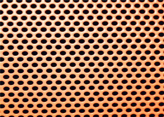 Colourful Powder Coated Surface Aluminum And Iron Decorative Perforated Metal Mesh