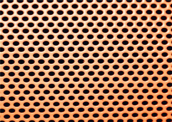 Colourful Powder Coated Surface Aluminum And Iron Decorative Perforated Metal Mesh