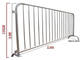 Classic Galvanized Steel Barricade / Metal Crowd Control Barriers