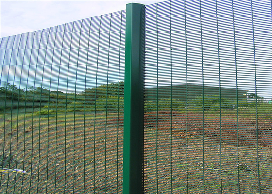 358 Anti - Climb High Security Welded Wire Mesh Fence Galvanized And Powder Coating