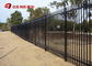 Heavy Duty 2 Rail40X40X2.5mm Wall Thick School Steel Garrison Fence Panel 1800mm High X 2400mm Wide
