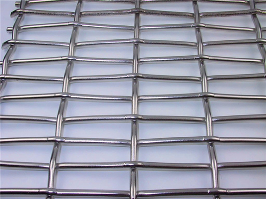 Crimped Stainless Steel Woven Wire Mesh , Stainless Steel Wire Mesh Sheets