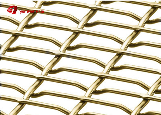 Aluminum Wire Lock Crimped Woven Wire Mesh For Balcony Railings And Stair Railings