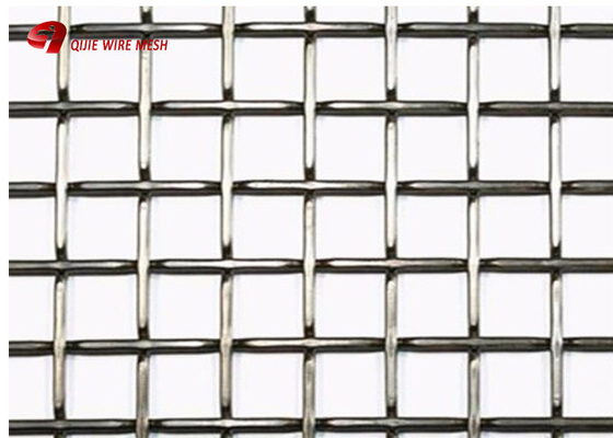 Aluminum Wire Lock Crimped Woven Wire Mesh For Balcony Railings And Stair Railings