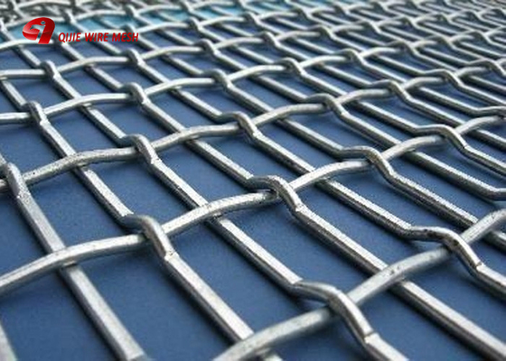 Aluminum Wire Lock Crimped Woven Wire Mesh For Balcony Railings And Stair Railings