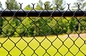 Commercial Black PVC Coated Chain Link Fence Fabric For School Sports Fence