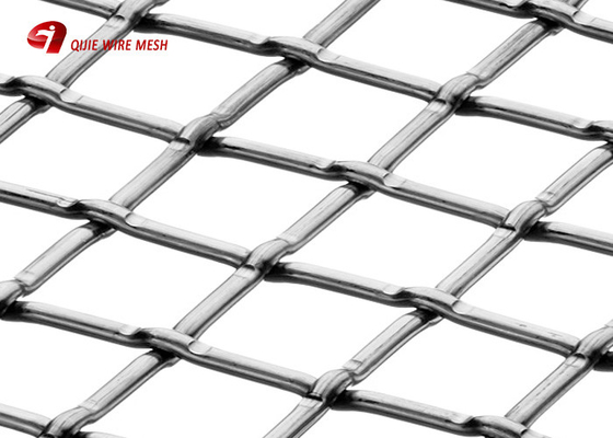 High Temperature Lock Stainless Steel Crimped Wire Mesh Weaving After Crimpting