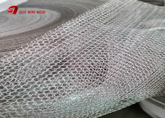 Compressed Knitted Stainless Steel Woven Metal Wire Mesh For Filtration And Cleaning