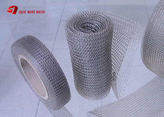 Compressed Knitted Stainless Steel Woven Metal Wire Mesh For Filtration And Cleaning