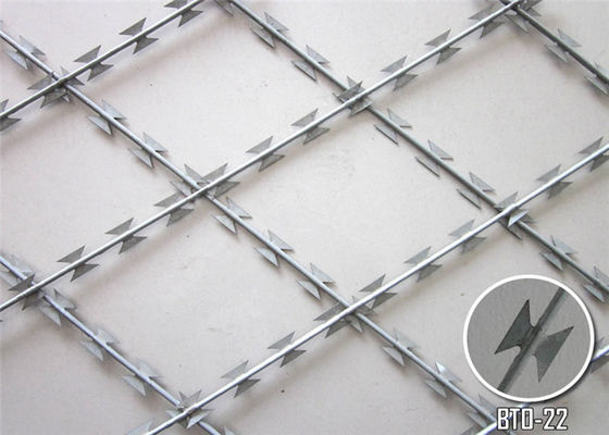 BTO -22 Hot-dipped Galvanized Welded Razor Wire Mesh Prison Fence Direct Supply