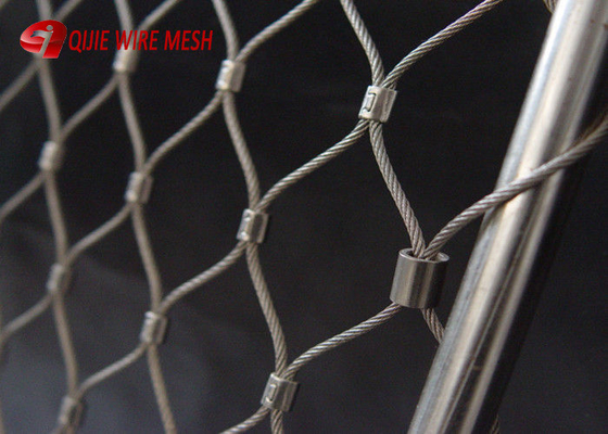 7x7 Stainless Steel Rope Mesh Construction Metal Inox Cable Weather Resistant