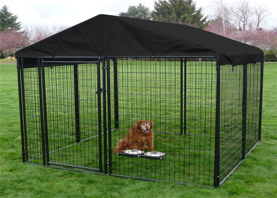 Galvanized Double Dog Kennel Panels , Dog Run Panels Outdoor Large Size