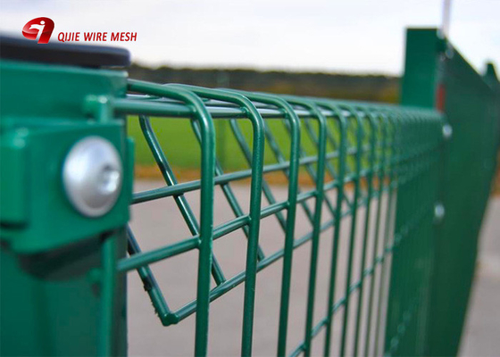 Roll Top Wire Mesh Fence Panels , Decorative BRC Fence 1500mm / 2000mm / 2500mm Width