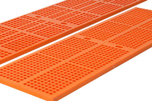 Square Polyurethane Mesh Pu Screen Panel Vibration Mould Mining Dewatering