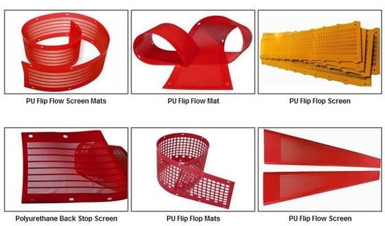 Square Polyurethane Mesh Pu Screen Panel Vibration Mould Mining Dewatering