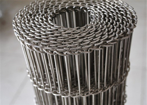 Stainless Steel Chocolate Conveyor Metal Wire Mesh Belt For Sweet Food Conveyor