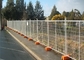 Pre - Galvanized 2400x2100mm Temporary Mesh Fencing , Temporary Site Fencing With Base