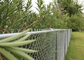 Galvanized / Pvc Coated Garden Chain Link Fence Fabric With Diamond Hole