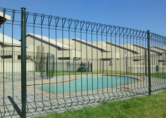 2.1m X 2.4m High Security Curved Metal Fence , Wire Mesh Brc Fencing