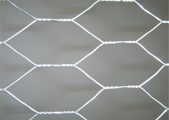 Poultry Netting Chicken Wire Mesh , Plain Weave Galvanized Hexagonal Wire Mesh