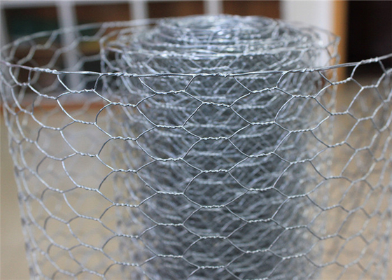 Poultry Netting Chicken Wire Mesh , Plain Weave Galvanized Hexagonal Wire Mesh