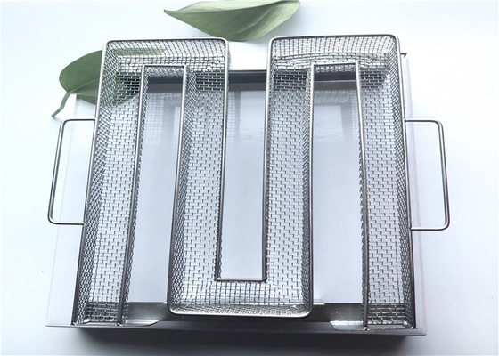 M Shape 205*200*50mm Metal Wire Mesh For Food Meat Barbrcue Mesh In Summer