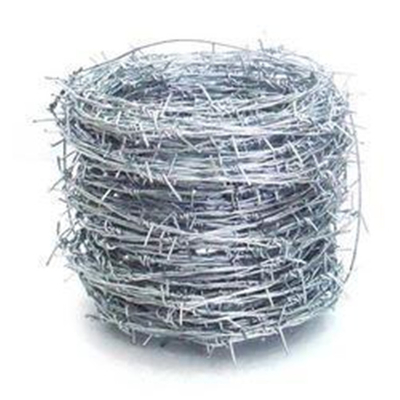 Hot Dip Galvanized Barbed Wire , PVC Coated Barded Wire For Protection